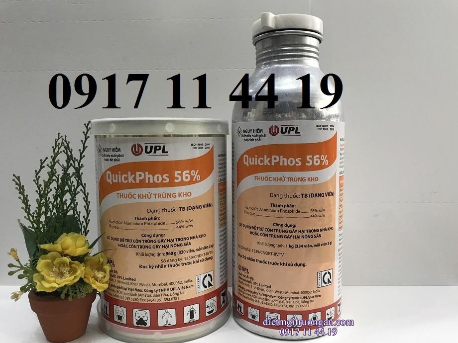 Qui trình  xông hơi khử trùng Quickphos 56%- DIỆT MỌT NÔNG SẢN