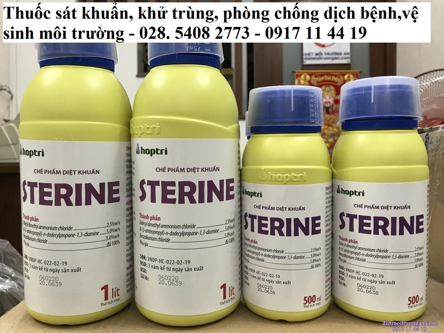 Diệt khuẩn, khử trùng, phun phòng chống dịch bệnh STERINE