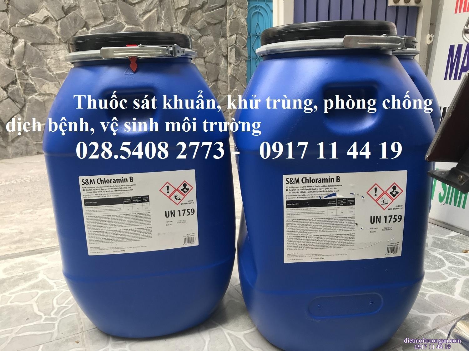 CLORAMIN B SÉC  dạng bột túi 1kg và thùng 35kg
