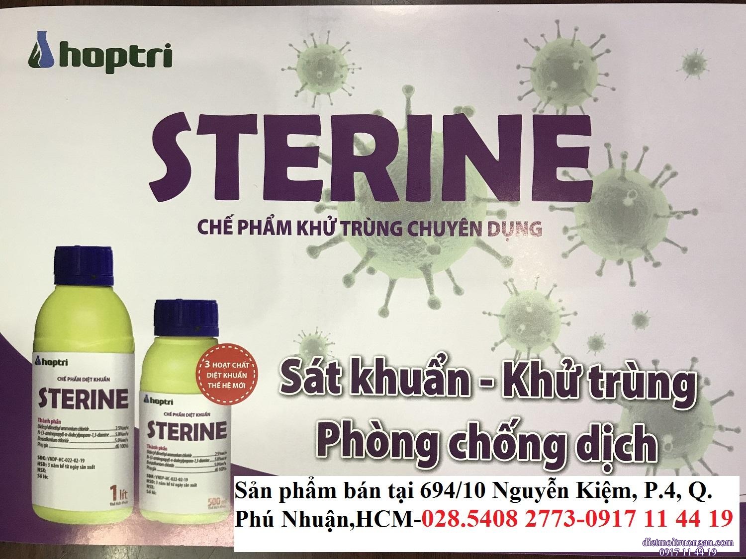 CHẾ PHẨM DIỆT KHỬ KHUẨN PHÒNG DỊCH STERINE
