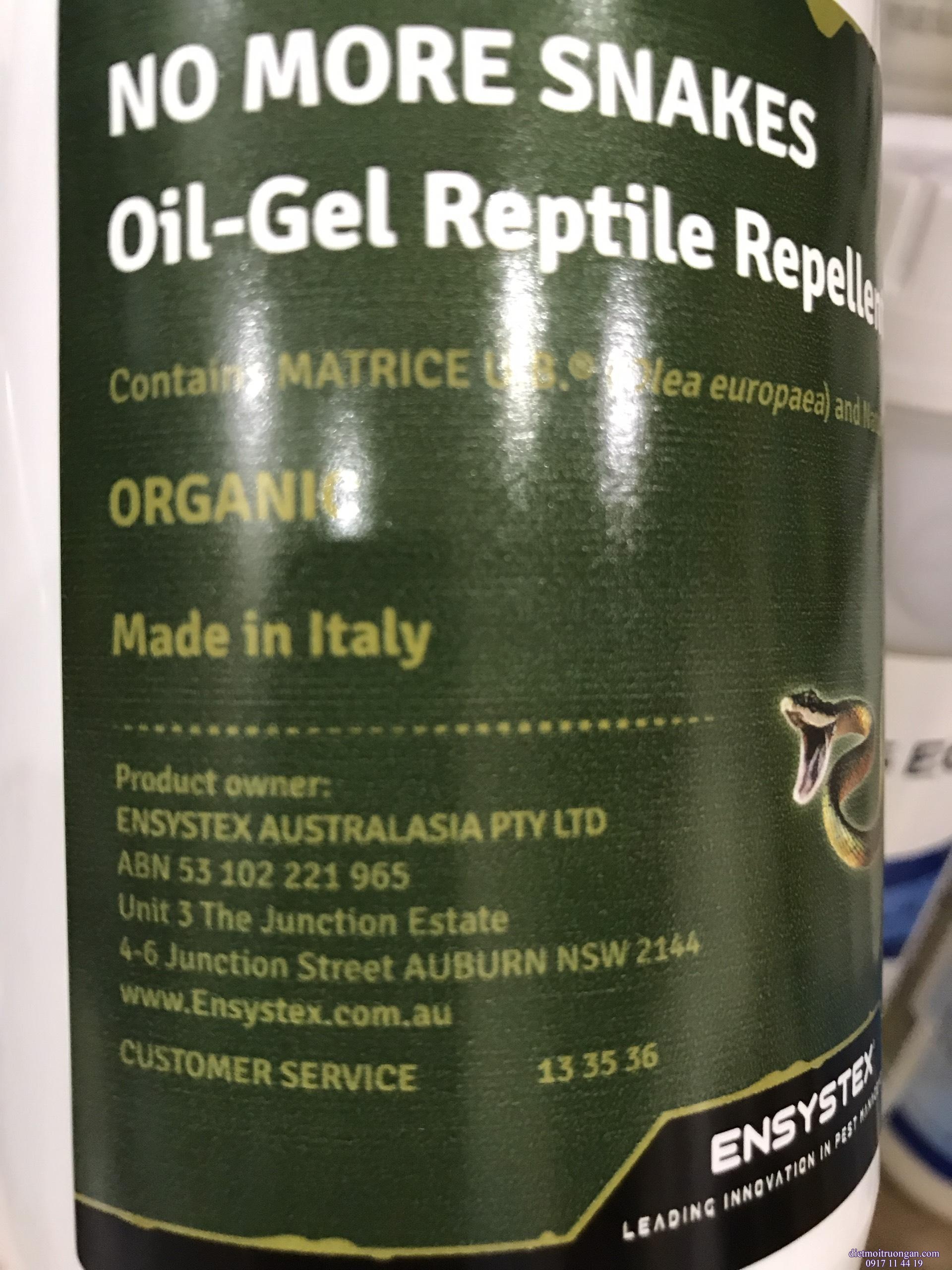 ECOTHOR TINH DẦU  XUA ĐUỔI RẮN  ENSYSTEX ÚC