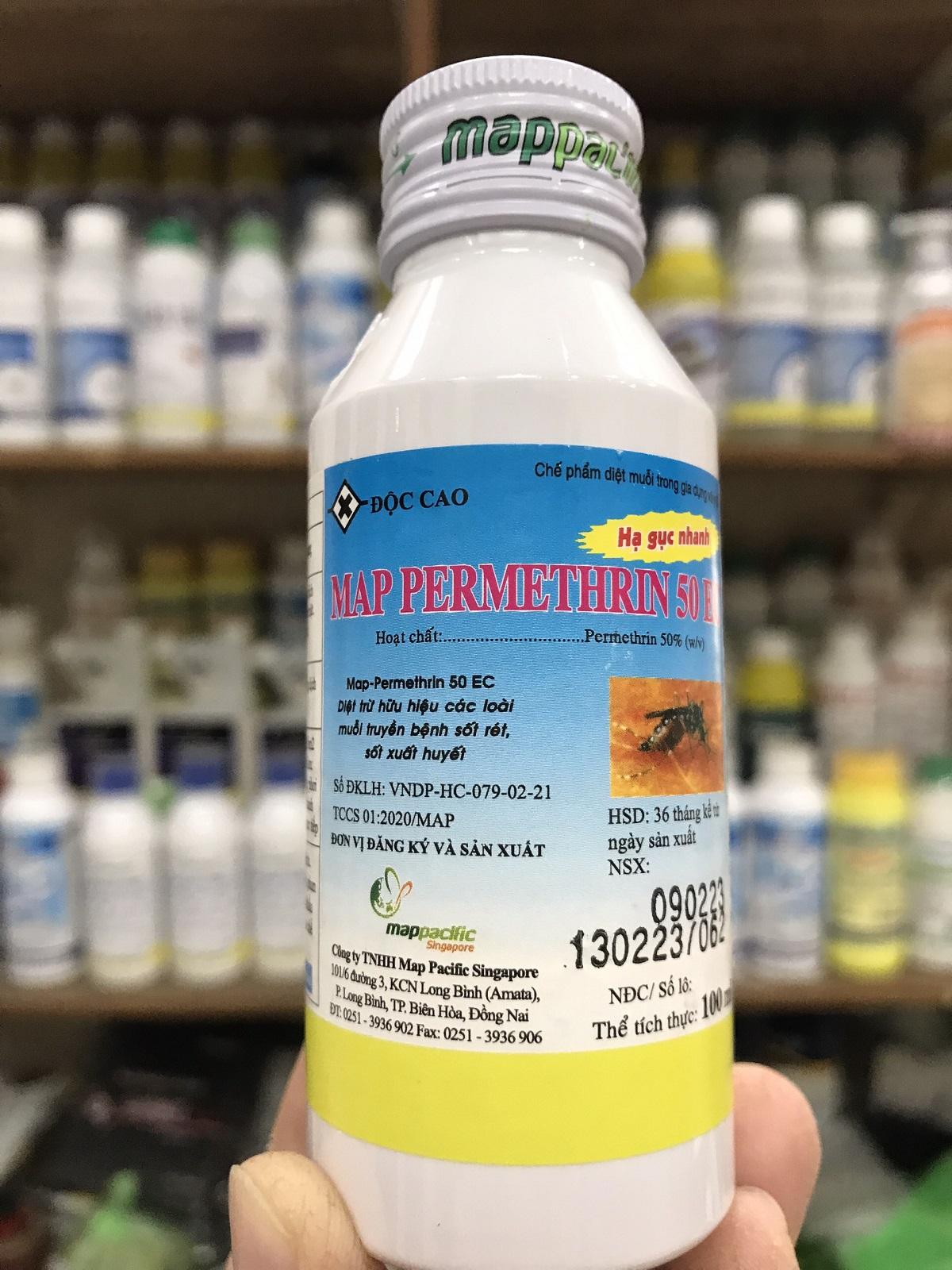 MAP PERMETHRIN 50EC thuốc diệt ruồi, muỗi, gián,kiến