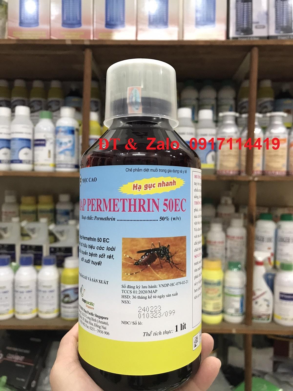 Thuốc diệt muỗi và côn trùng Map  Permethrin 50EC 1000ml
