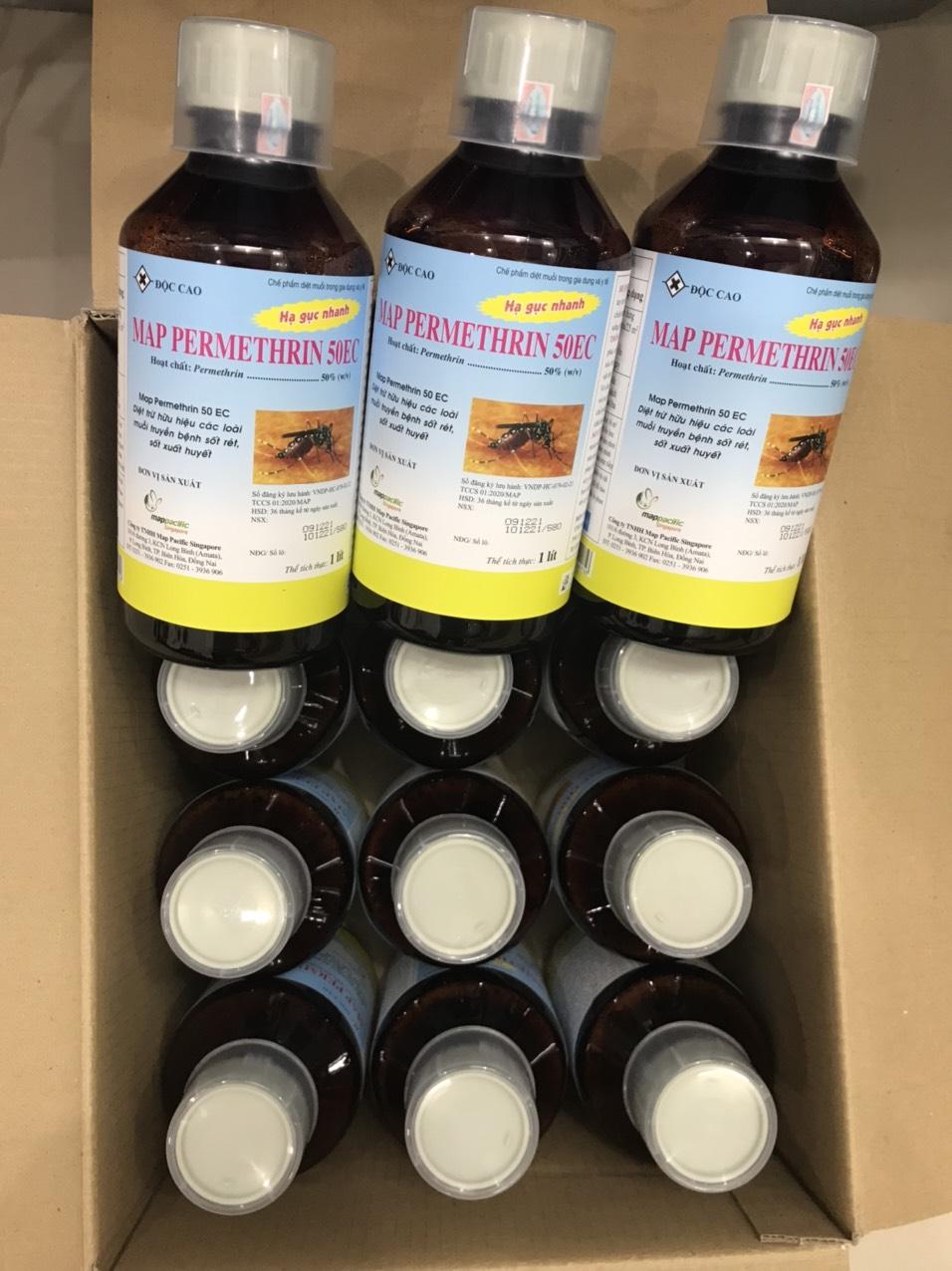 Thuốc diệt muỗi và côn trùng Map  Permethrin 50EC 1000ml