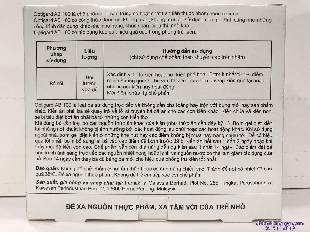 Diệt kiến lan truyền cả tổ OPTIGARD AB100