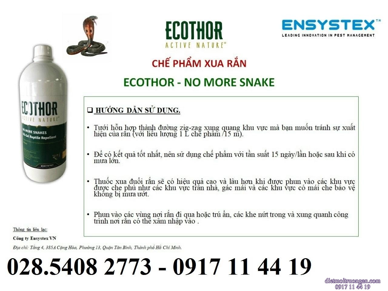 ECOTHOR TINH DẦU  XUA ĐUỔI RẮN  ENSYSTEX ÚC