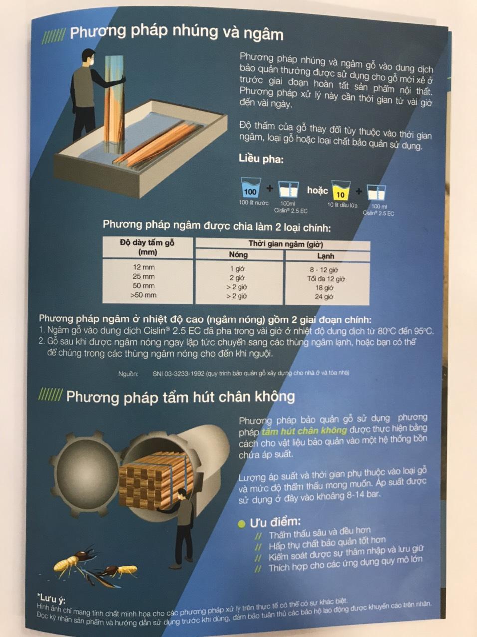 Thuốc xịt chống mối mọt gỗ tre trúc