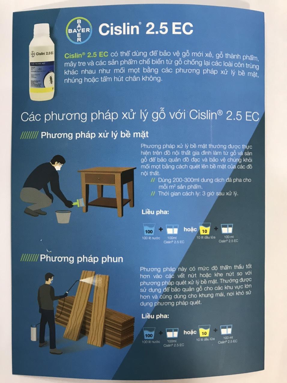 Thuốc diệt mọt gỗ Cislin