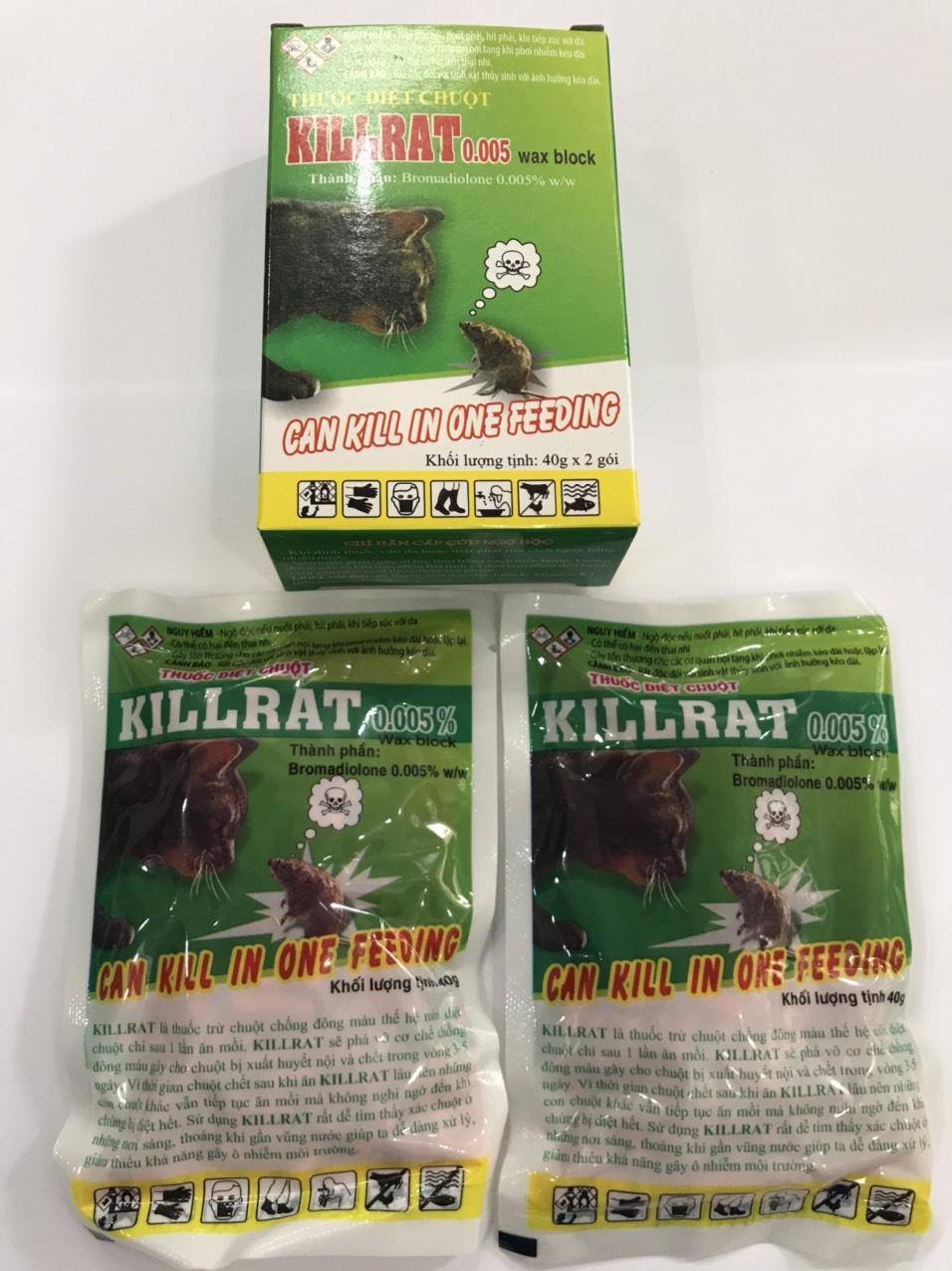 Thuốc diệt chuột  KILLRAT-dễ tìm thấy xác