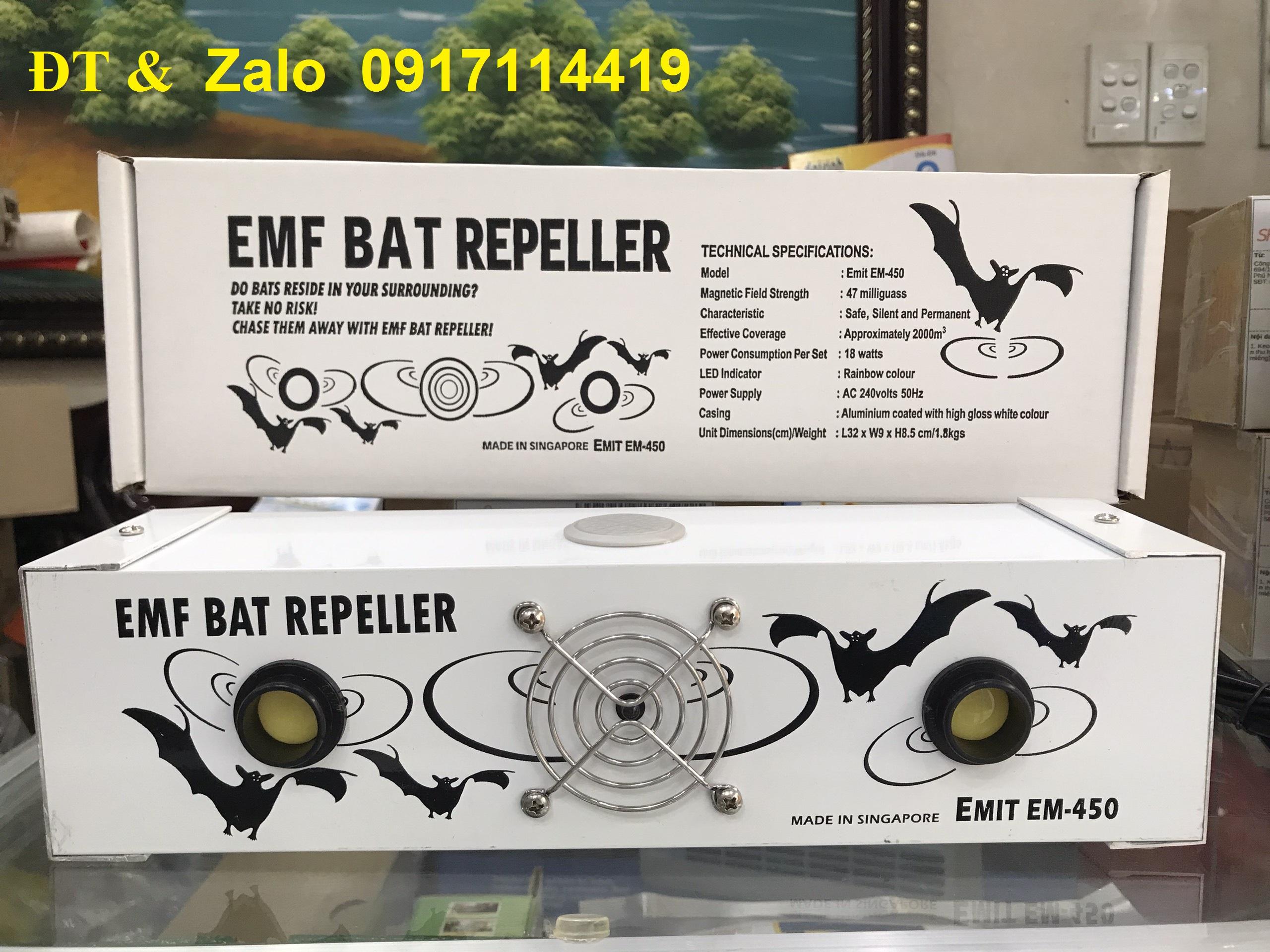 EMF BAT REPELLER- MÁY ĐUỔI DƠI SÓNG ĐIỆN TỪ-   MODEL MÁY EM450