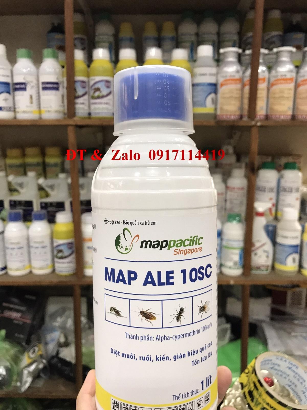 Map Ale 10sc chai 1 lit ( 1.000ml ) thuốc diệt muỗi, ruồi, gián, kiến- sản phẩm của Map Pacific Singapore