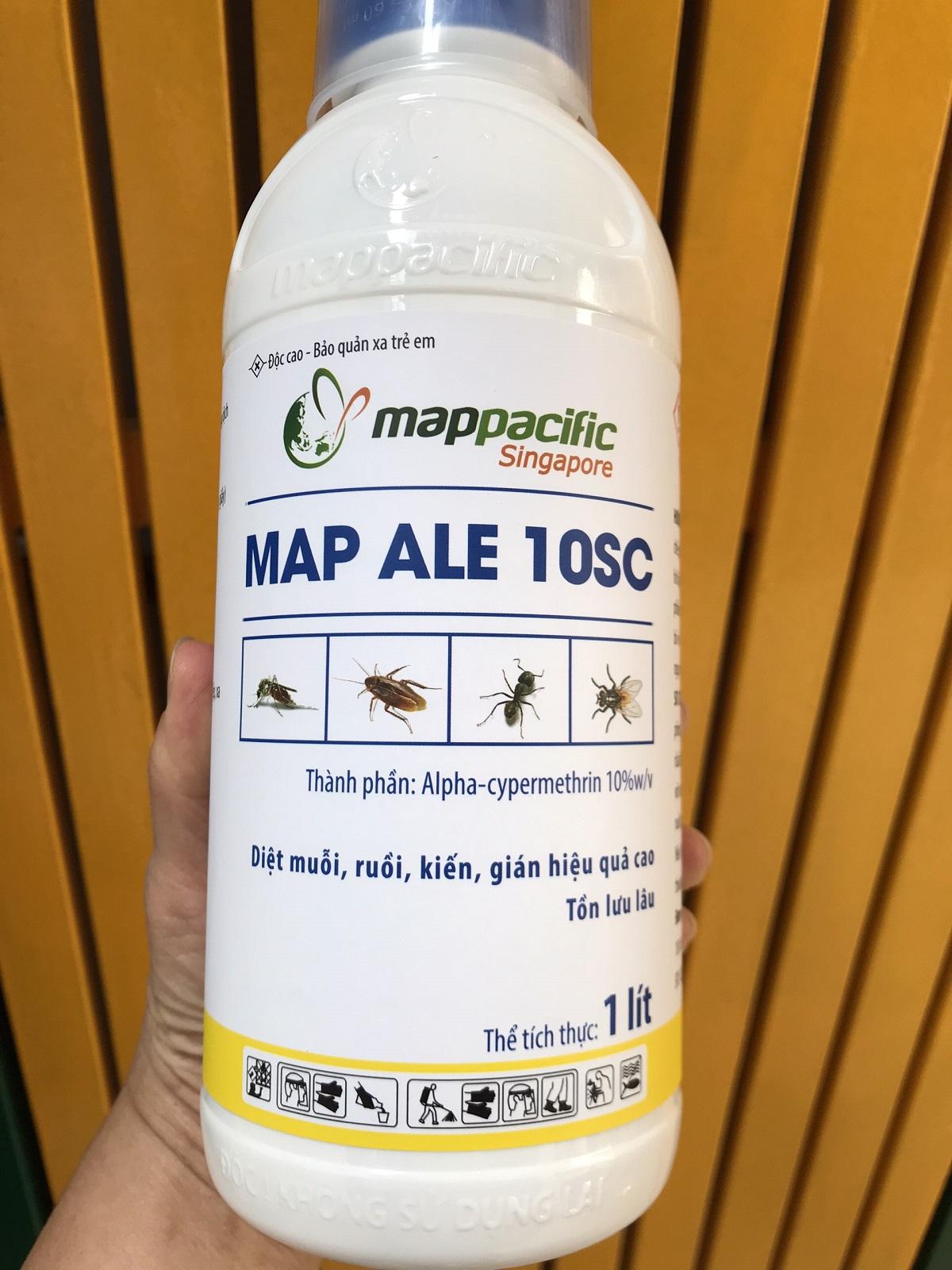 Map Ale 10sc chai 1 lit ( 1.000ml ) thuốc diệt muỗi, ruồi, gián, kiến- sản phẩm của Map Pacific Singapore