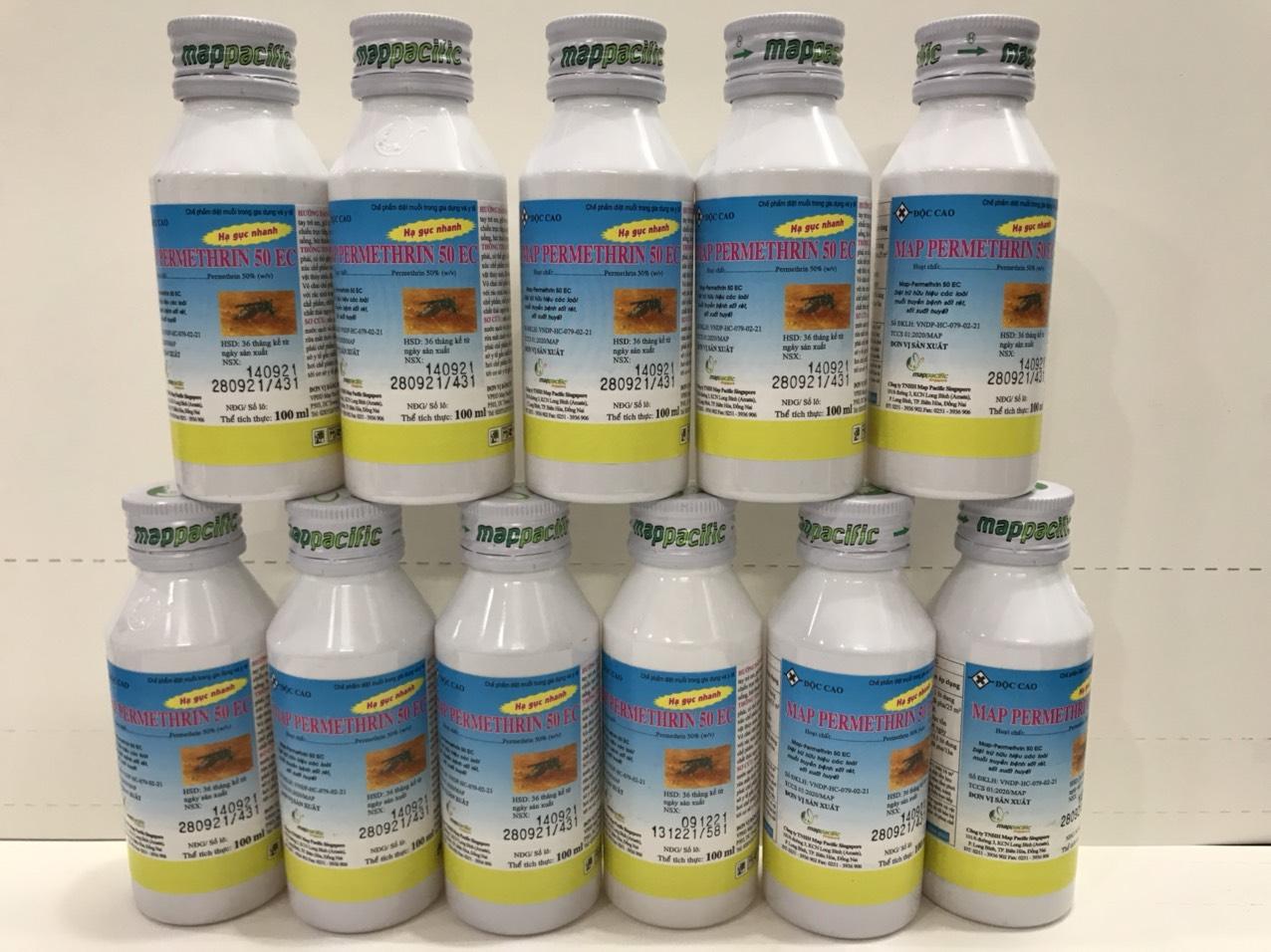 MAP PERMETHRIN 50EC thuốc diệt ruồi, muỗi, gián,kiến