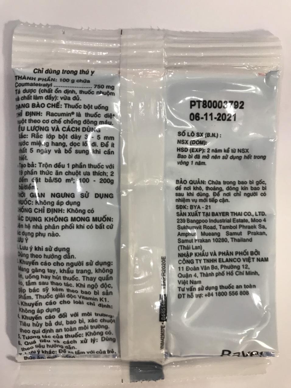Thuốc Diệt trừ  chuột Racumin 0.75 TP