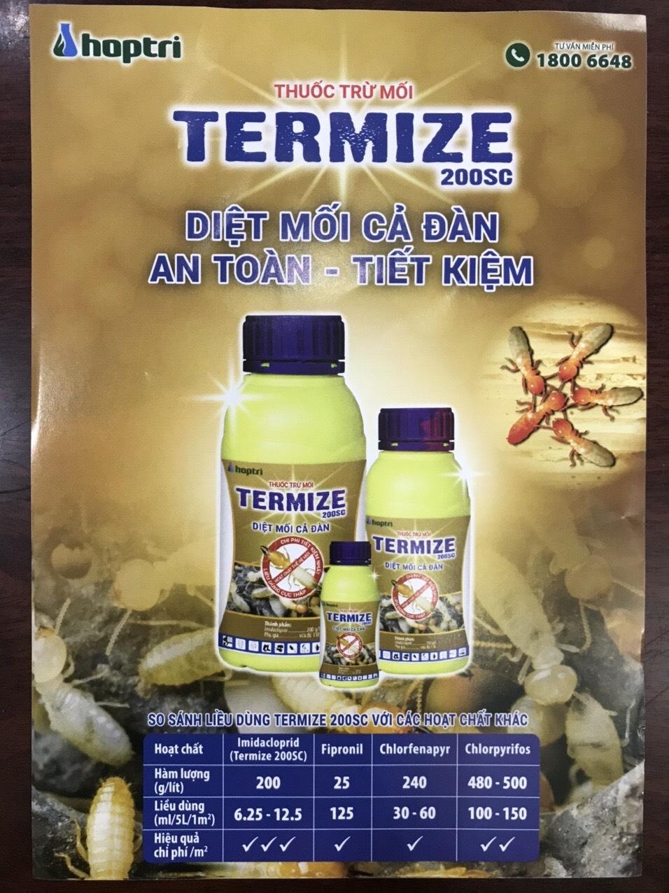 Giá thuốc trừ mối termize 200sc chai 50ml