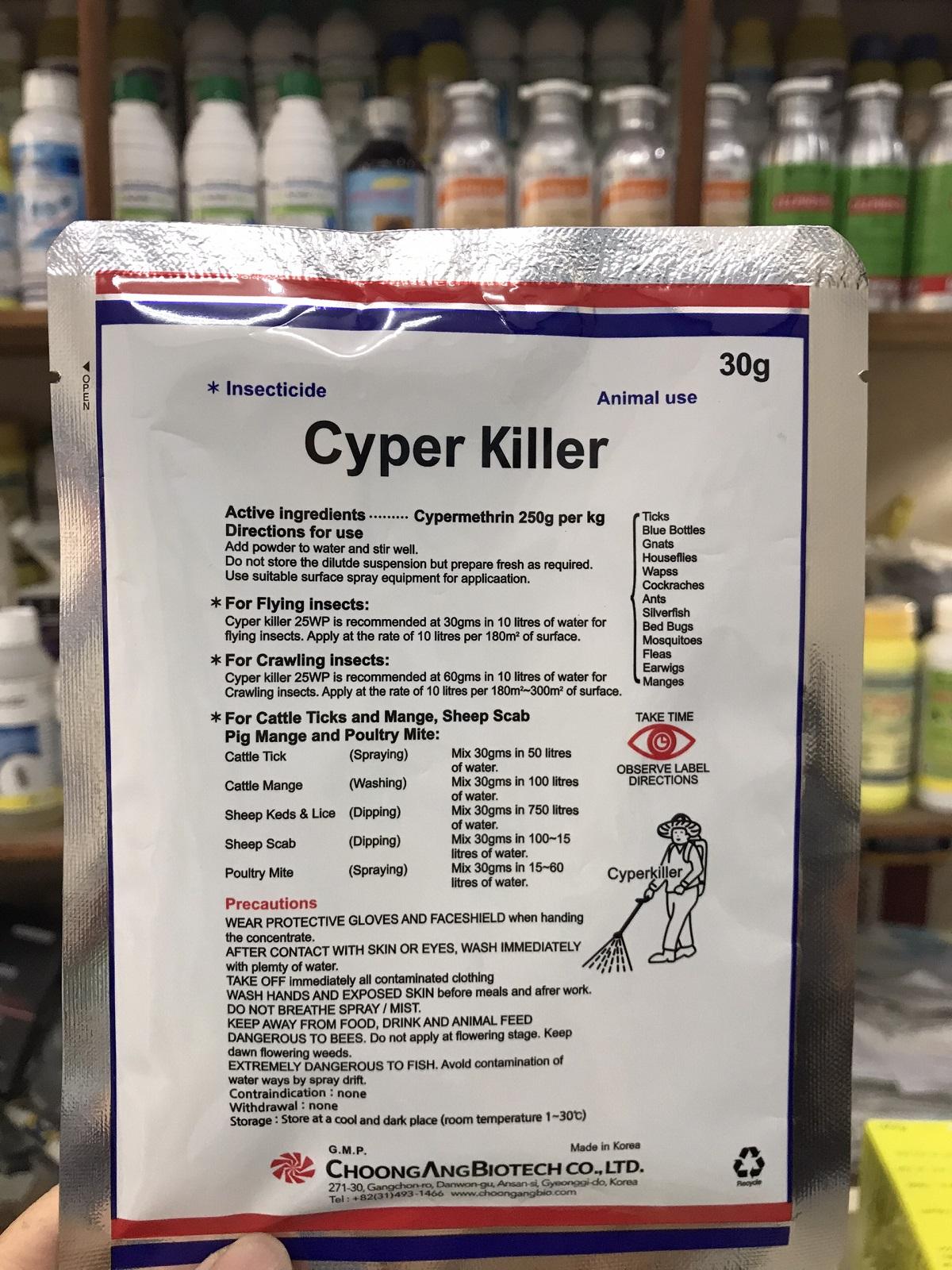 Thuốc diệt mạt gà, thuốc diệt mạt nhà yến- Cyper Killer