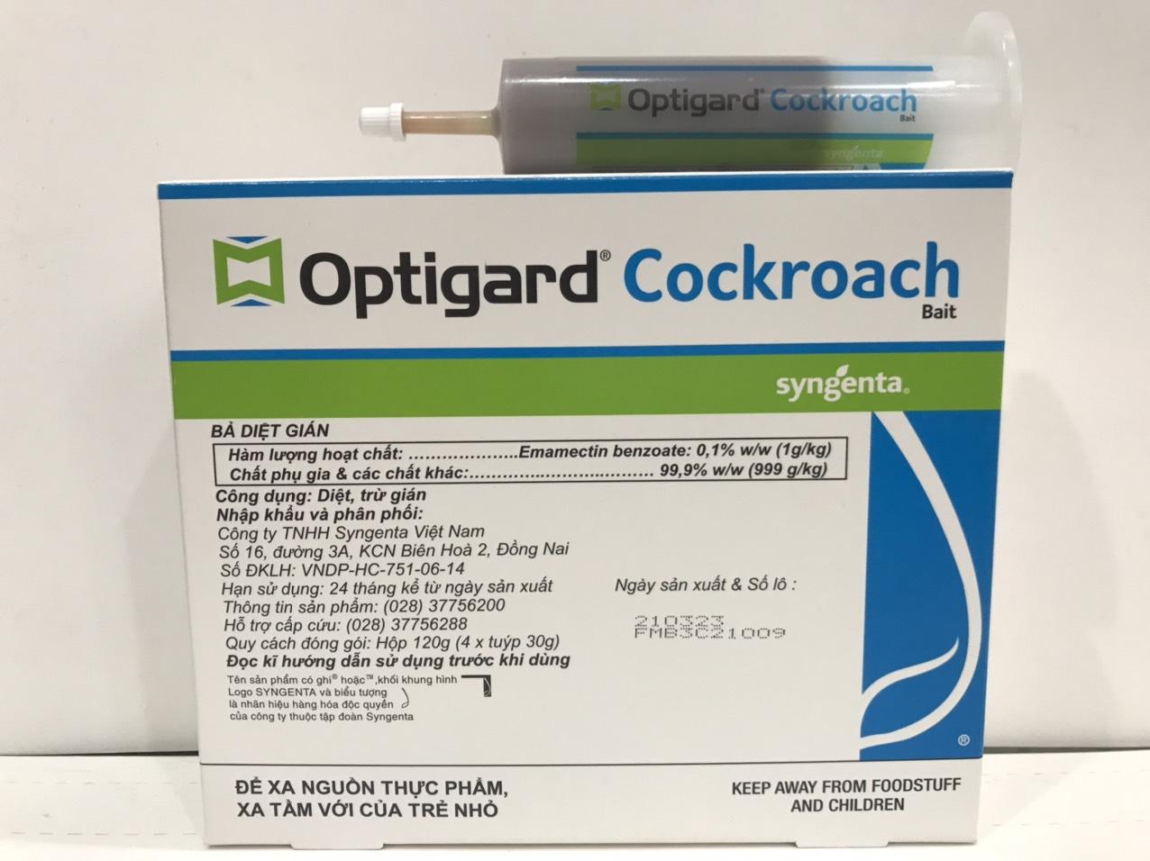 GEL DIỆT GIÁN ĐỨC OPTIGARD  COCKROACH  BAIT