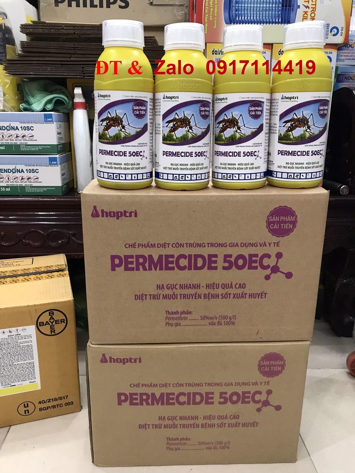 Permecide 50ec chai 1 lit  và 100ml-Thuốc diệt muỗi y tế