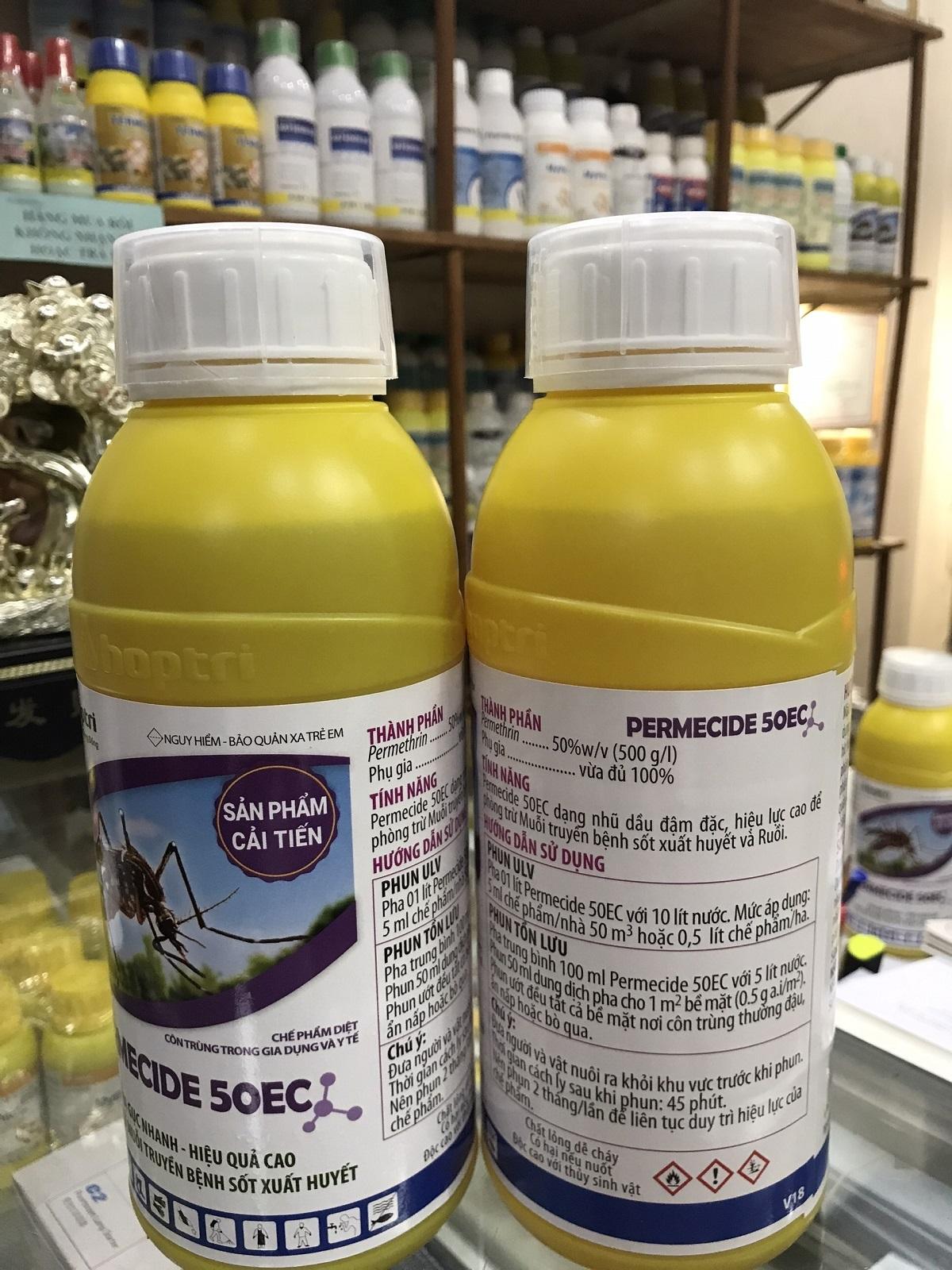 Permecide 50ec chai 1 lit  và 100ml-Thuốc diệt muỗi y tế