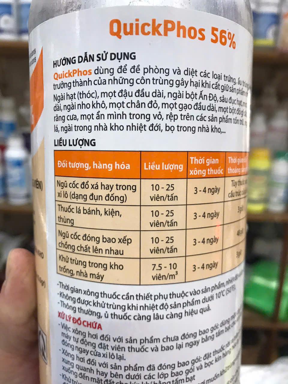 Quickphos 56% Viên Nhỏ 0.6gam Ân Độ