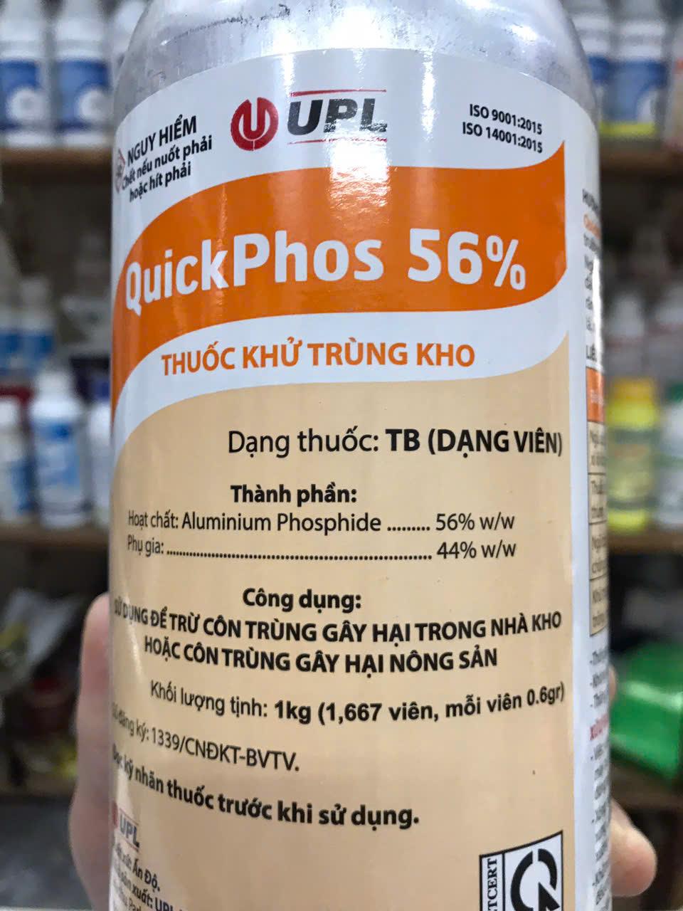 Quickphos 56% Viên Nhỏ 0.6gam Ân Độ