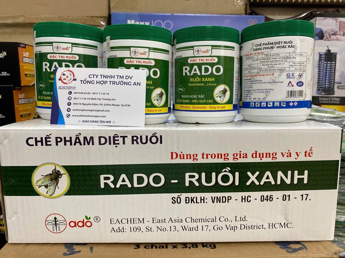 Thuốc diệt Ruồi Rado hũ 500gam- diệt ruồi xanh, ruồi nhà